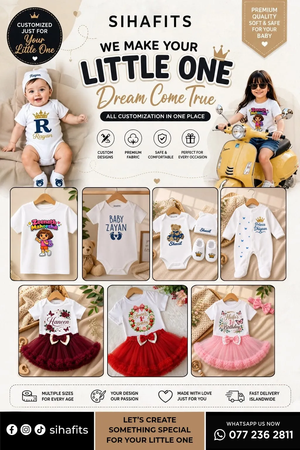 Custom Baby Clothes Printing | Personalized Baby Bodysuits & Gifts