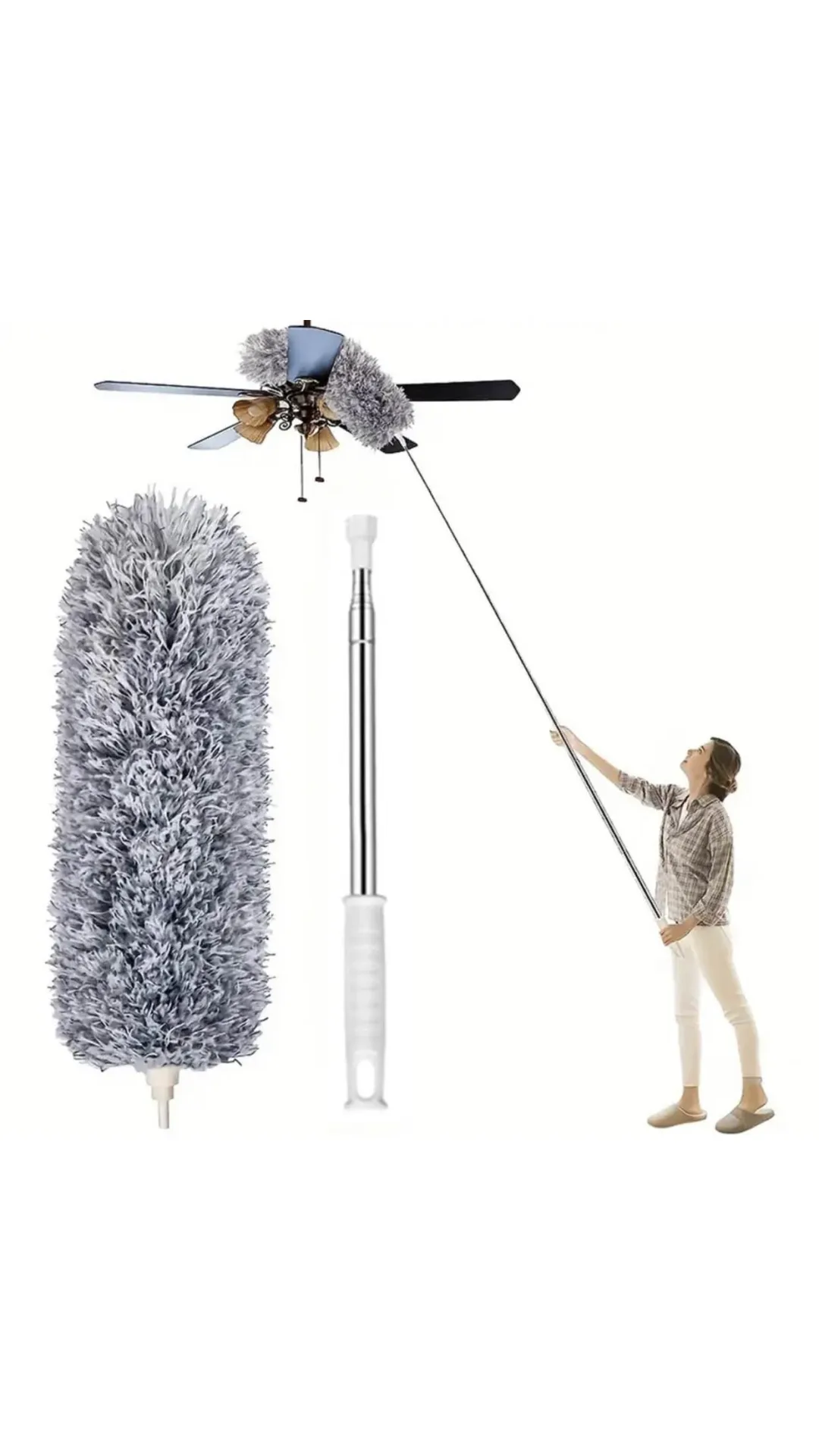 Microfiber Duster with Extendable Pole